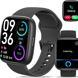 Bluetooth Smart Watch for IOS Android Men Women Sleep Heart Rate Monitor Alexa